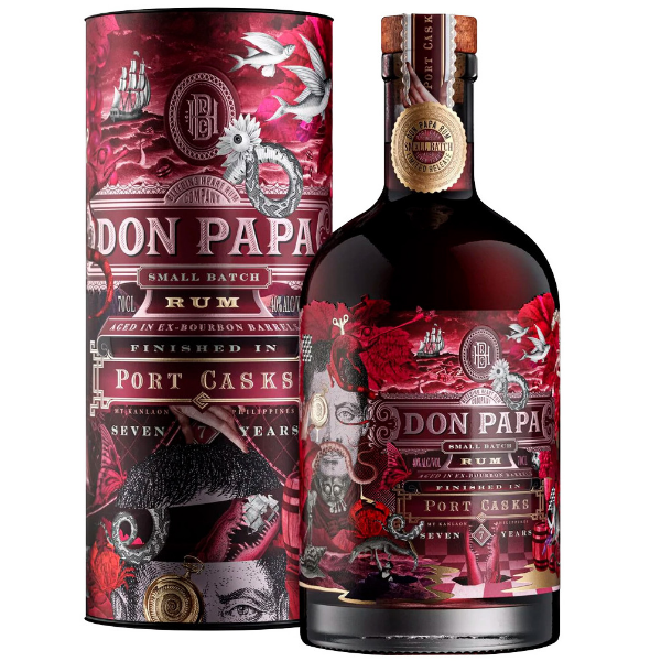 Rhum Don Papa 10 ans Edition limitée 43% et ses 2 verres - Bleeding Heart  Rum Company